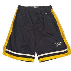Y2K Vintage Champion Yale Basketball Mesh Shorts Navy Gold Men’s Large